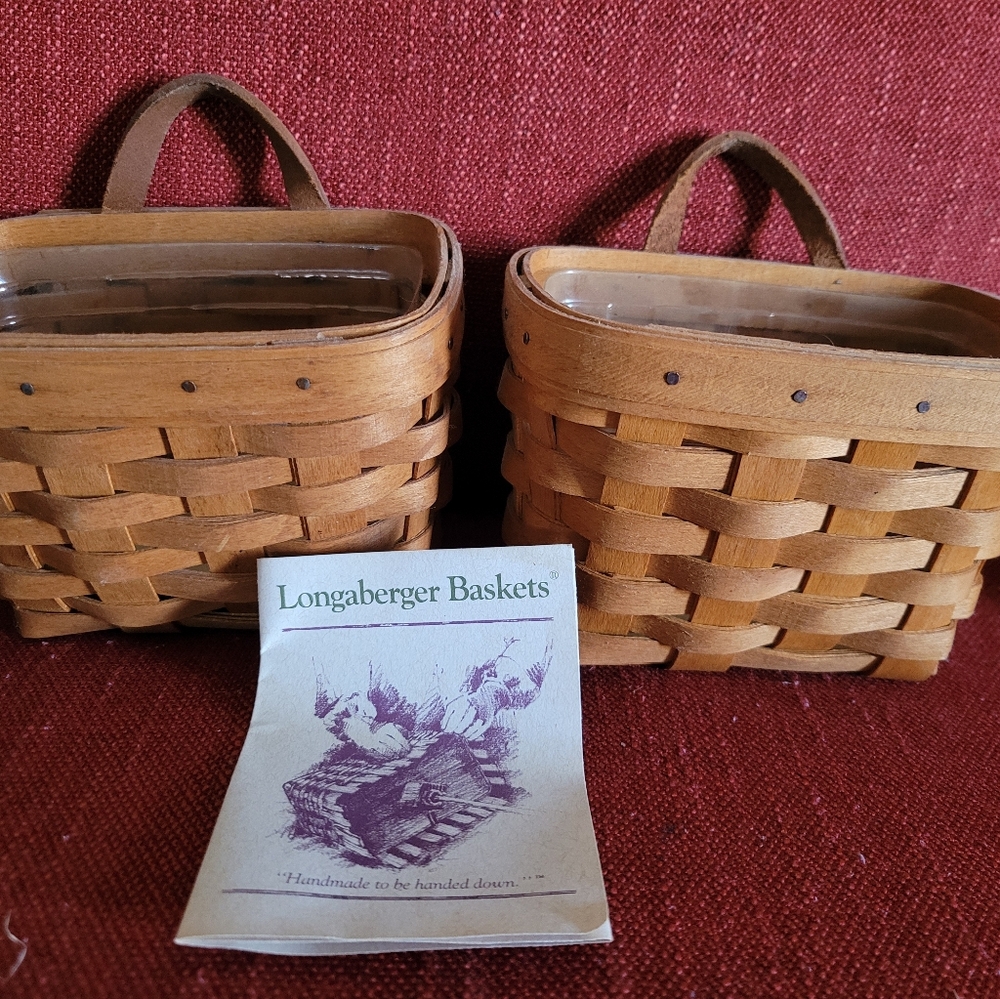 Longaberger Brown Woven Baskets